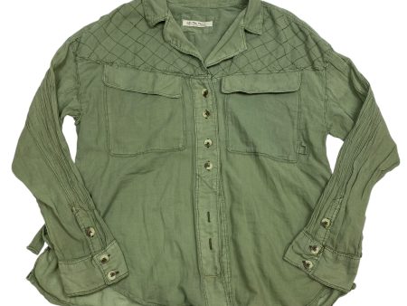 Top Long Sleeve By We The Free In Green, Size: S Online Hot Sale