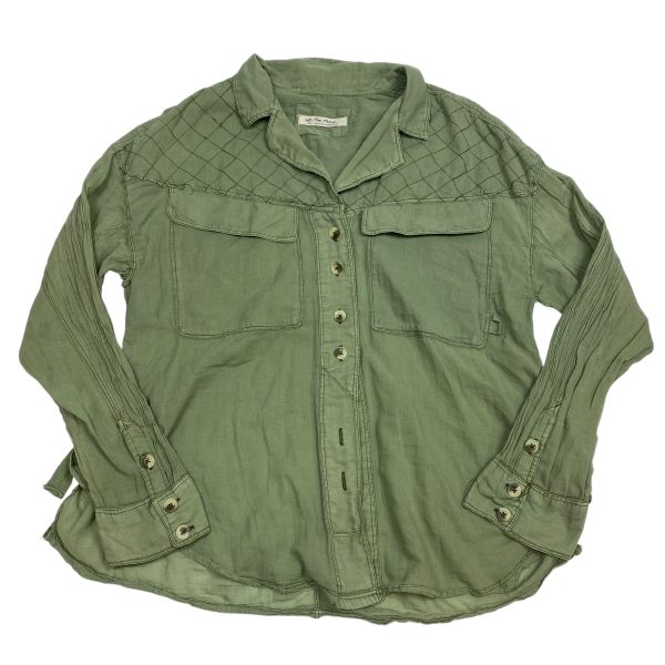 Top Long Sleeve By We The Free In Green, Size: S Online Hot Sale