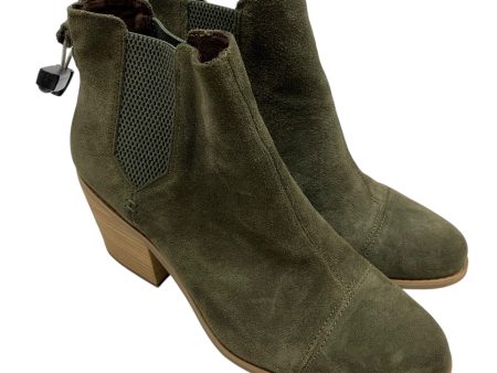 Boots Ankle Heels By Toms In Green, Size: 11 For Discount