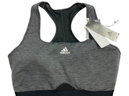 Athletic Bra By Adidas In Grey, Size: 1x For Cheap