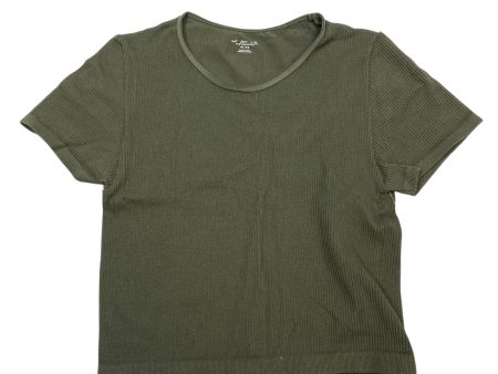 Top Short Sleeve Basic By Urban Outfitters In Green, Size: M Sale