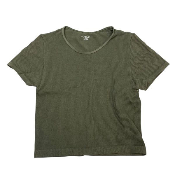 Top Short Sleeve Basic By Urban Outfitters In Green, Size: M Sale