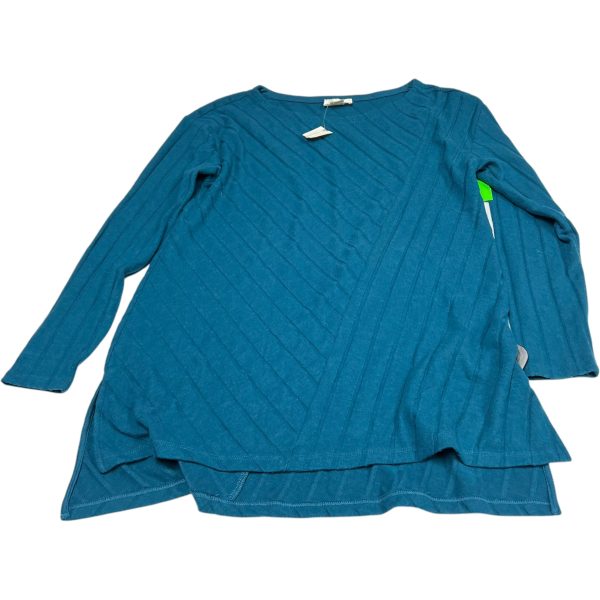 Tunic Long Sleeve By Maeve In Blue, Size: M Online now