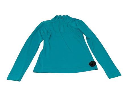 Athletic Top Long Sleeve Collar By Crane In Blue, Size: S Supply