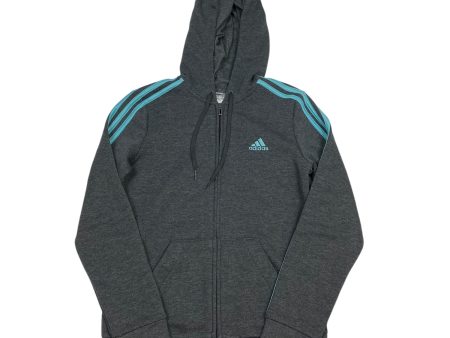 Athletic Jacket By Adidas In Grey, Size: S Online Sale