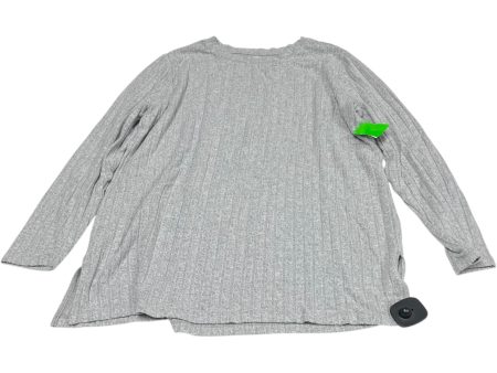 Top Long Sleeve By Lou And Grey In Grey, Size: Xl Cheap