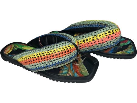 Sandals Flip Flops By Farm Rio In Multi-colored, Size: 9 Online