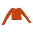 Top Long Sleeve By The Frolic In Orange, Size: L For Cheap