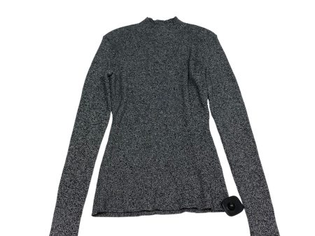 Top Long Sleeve By H&m In Grey, Size: M Cheap