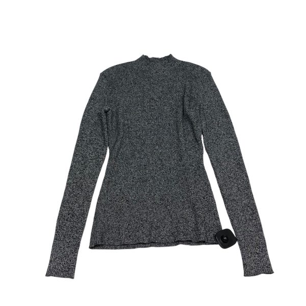 Top Long Sleeve By H&m In Grey, Size: M Cheap