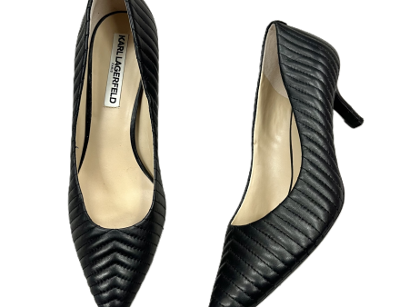 Shoes Designer By Karl Lagerfeld In Black, Size: 8 For Discount