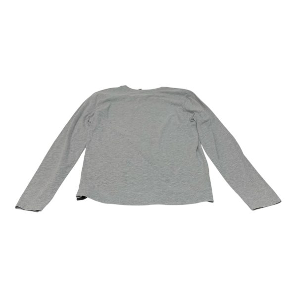 Top Long Sleeve By Next Level In Grey, Size: S For Cheap