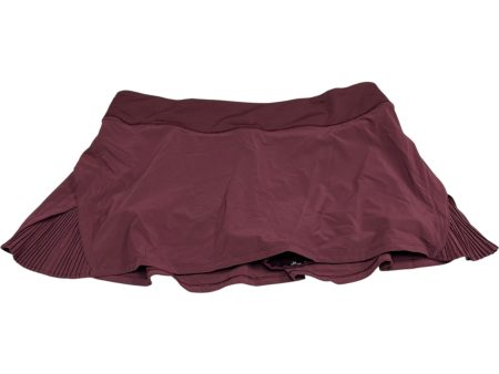 Athletic Skirt By Lululemon In Red, Size: L Online Sale