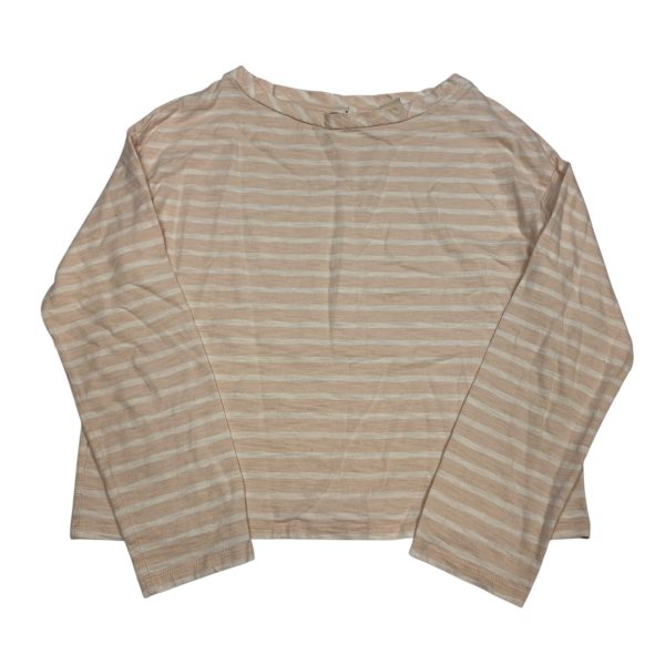 Top Long Sleeve By Levis In Pink & White, Size: M Online Sale