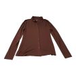 Top Long Sleeve By Loft In Brown, Size: Xs Online Sale