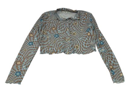 Top Long Sleeve By Generation K In Blue & Brown, Size: S For Sale