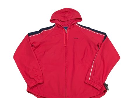 Athletic Jacket By Reebok In Pink, Size: M For Discount