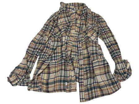 Top Long Sleeve By Melrose And Market In Plaid Pattern, Size: S Online now