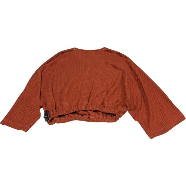 Top Long Sleeve By Good Luck Gem In Orange, Size: S Fashion