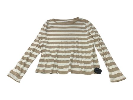 Top Long Sleeve By Talbots In Brown & Cream, Size: Sp on Sale