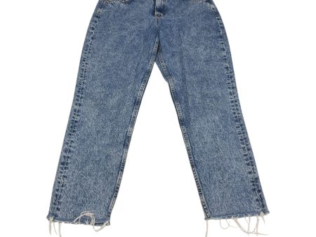 Jeans Straight By Divided In Blue Denim, Size: 12 Online Sale