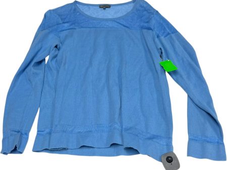 Top Long Sleeve By Vince Camuto In Blue, Size: M Online Hot Sale