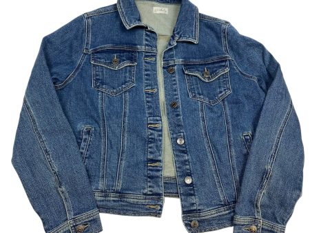 Jacket Denim By Wonderly In Blue Denim, Size: Xl Supply