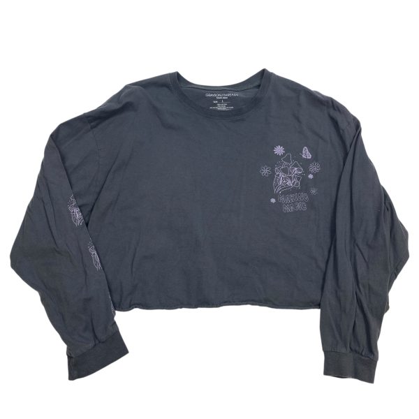 Top Long Sleeve By Grayson Threads In Grey, Size: L For Discount