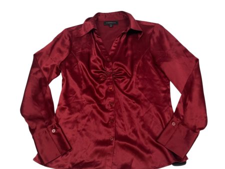 Top Long Sleeve By Classiques Entier In Red, Size: Xs Fashion