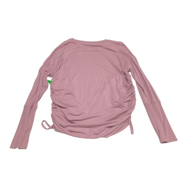 Athletic Top Long Sleeve Crewneck By Athleta In Pink, Size: M For Cheap