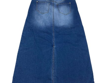 Skirt Maxi By Cato In Blue Denim, Size: Small For Sale