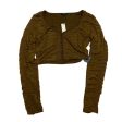 Top Long Sleeve By Papermoon In Brown, Size: L For Discount