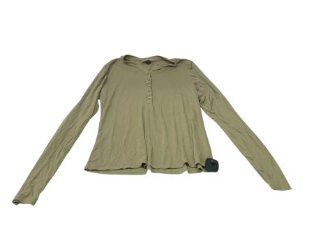 Top Long Sleeve By Universal Thread In Green, Size: M Online Sale