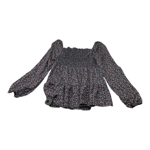 Top Long Sleeve By Hailey and Co In Floral Print, Size: S Cheap