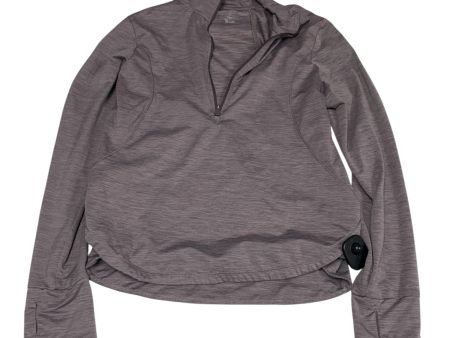 Athletic Top Long Sleeve Collar By Apana In Taupe, Size: S For Cheap