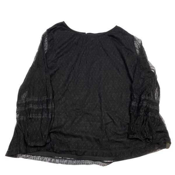 Top Long Sleeve By Ava & Viv In Black, Size: 4x For Cheap