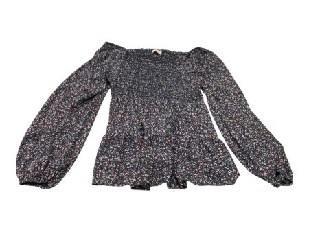 Top Long Sleeve By Hailey and Co In Floral Print, Size: S Cheap