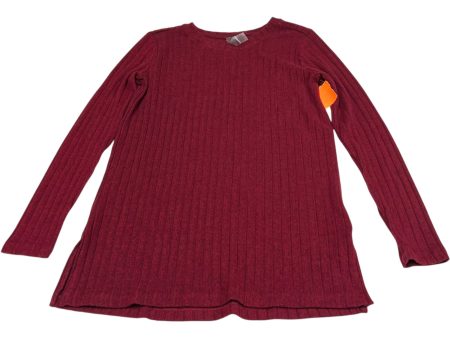 Top Long Sleeve Basic By Lou And Grey In Red, Size: S Online Sale