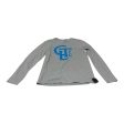 Top Long Sleeve By Next Level In Grey, Size: S For Cheap