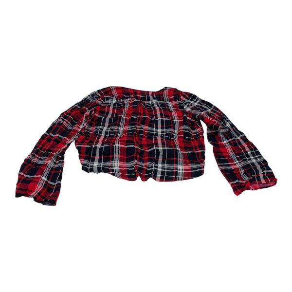 Top Long Sleeve By Vestique In Plaid Pattern, Size: M on Sale