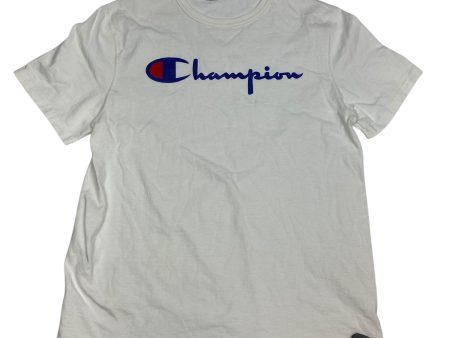 Athletic Top Short Sleeve By Champion In White, Size: M Supply