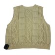 Vest Sweater By Shein In Cream, Size: L on Sale