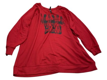 Top Long Sleeve By Torrid In Red, Size: 3x For Sale