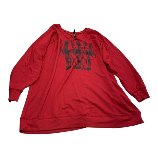 Top Long Sleeve By Torrid In Red, Size: 3x For Sale