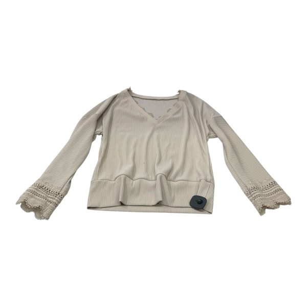 Top Long Sleeve By Shein In Cream, Size: S Cheap