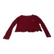 Top Long Sleeve By Pink In Red, Size: Xs Sale