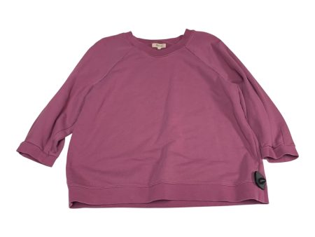 Sweatshirt Crewneck By Madewell In Purple, Size: L Fashion