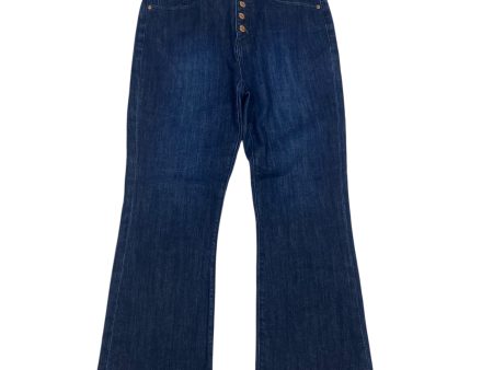 Jeans Cropped By Loft In Blue Denim, Size: 8 Online now