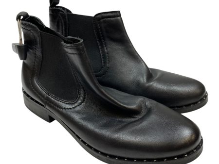 Boots Ankle Flats By Steve Madden In Black, Size: 8.5 Hot on Sale