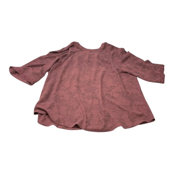 Top Long Sleeve By Olivia & Martin In Purple, Size: 3x on Sale